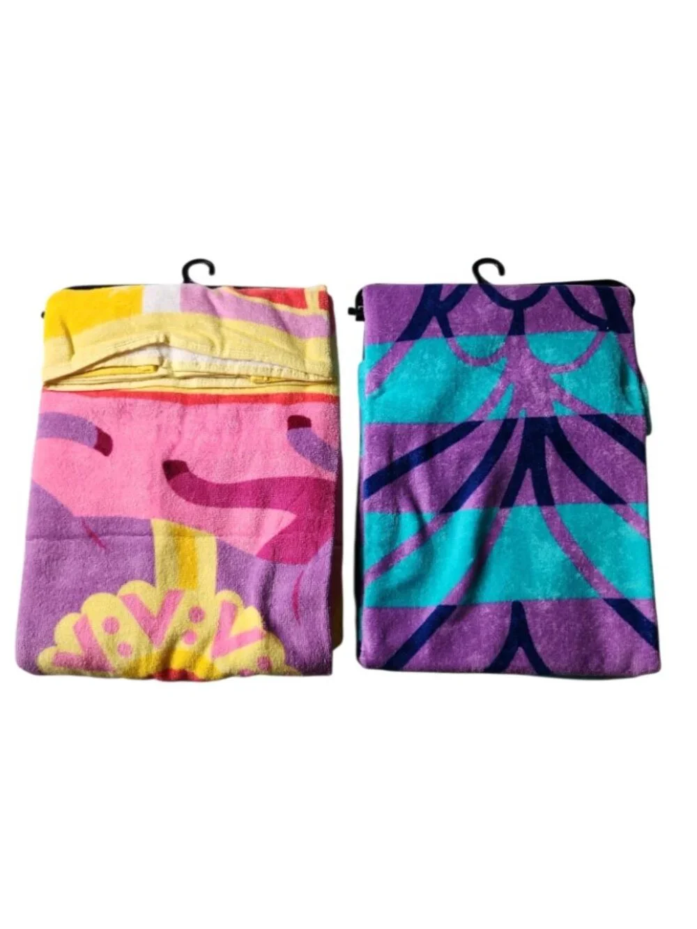 Mainstays Kids Beach Towels Purple Blue Mermaid And Unicorn Summer Pool Towels